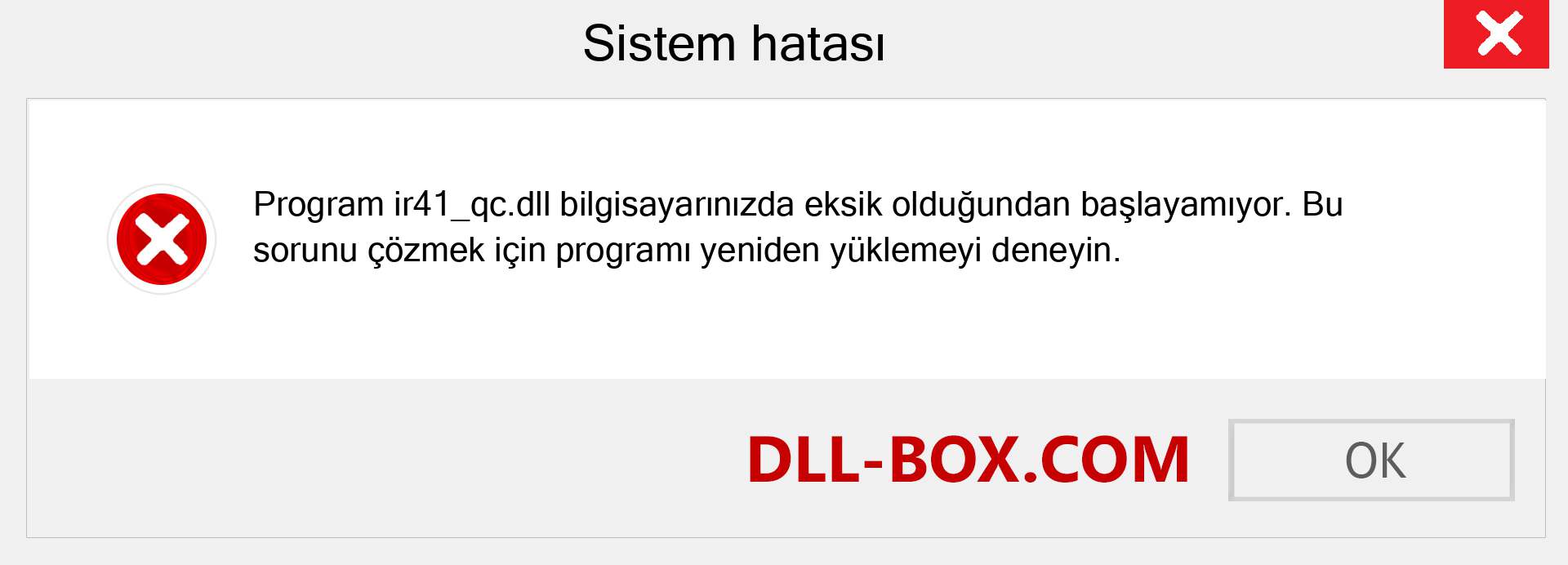 ir41_qc.dll dosyası eksik mi? Windows 7, 8, 10 için İndirin - Windows'ta ir41_qc dll Eksik Hatasını Düzeltin, fotoğraflar, resimler